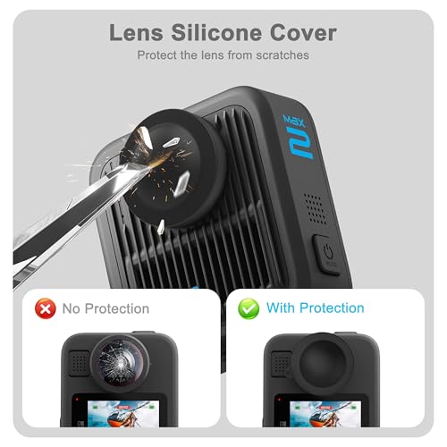 Cubierta protectora de lente GoPro Max 2 y carcasa protectora 6
