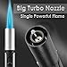 Urgrette 3 Pack Butane Torch Lighters, 6-inch Refillable Pen Lighter Adjustable Jet Flame Butane Lighter for Grill BBQ Camping (Gas Not Included)