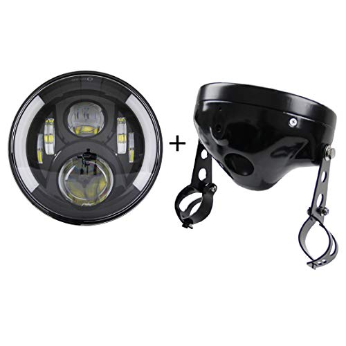 SKTYANTS 7 7 Inch led Headlights with 7 inch Housing Bucket DRL Turn Signal Lights Motorcycle for Harley Da-vidsion