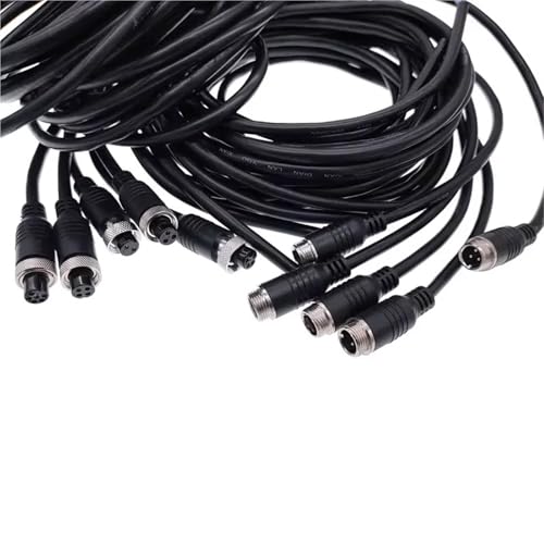 Cable de aviación M12 conector de 2 pines hembra para solucionar cortes de vídeo 7