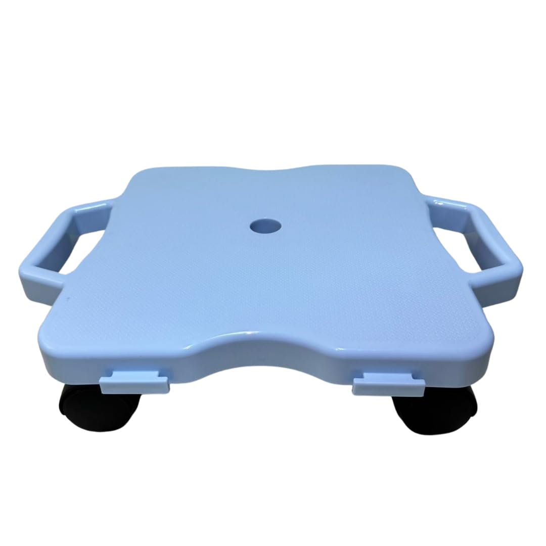 Educational Plastic Scooter Board with Safety Handles and Connector | 16" x 12" inches | Perfect for Kids, Teens, Adults | PE, Gym Class, Daycare, Preschool Development, Games