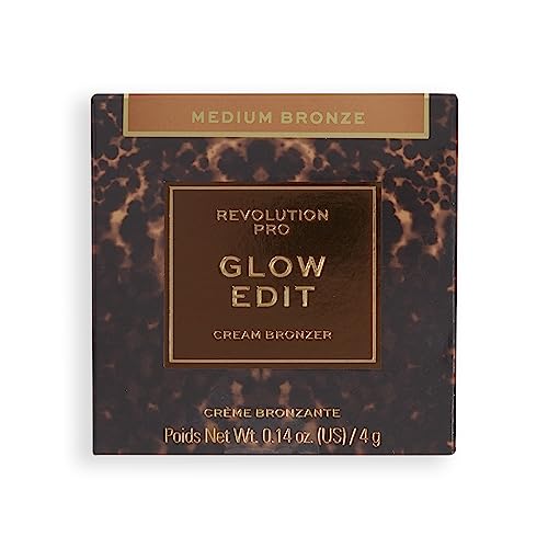 Revolution Pro, Glow Edit Cream Gel Bronzer, Radiant & Healthy Glow Finish, Buildable Formula, Medium Bronze, 4g - Image 5