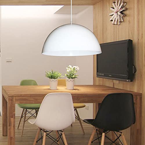 Lampe suspendue créative blanche 28 cm à tête unique géométrique - 2
