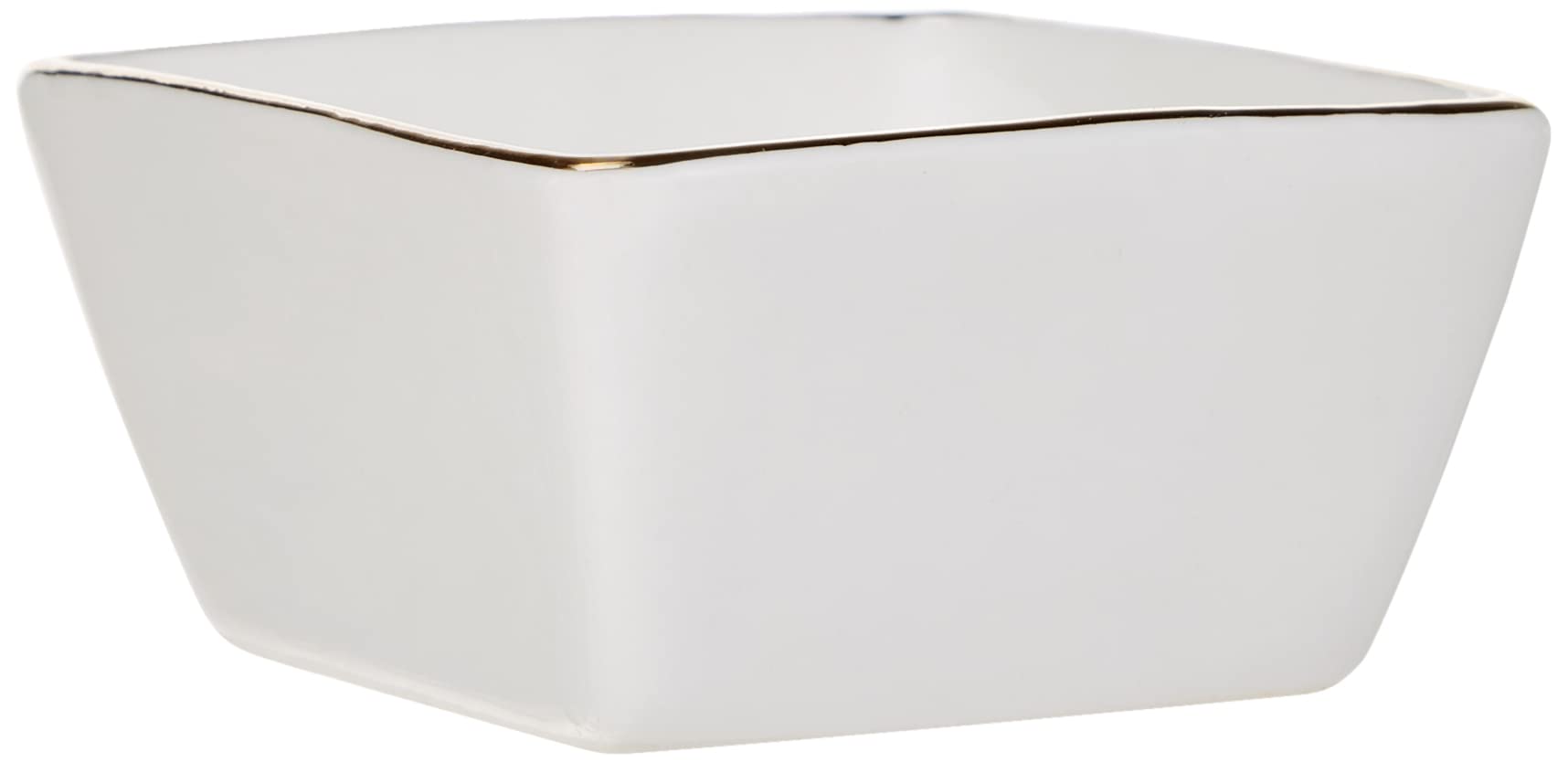 MÄSER 931735 Serie Professional Dining - Juego de cuencos para cereales, hueveras, cuencos, azucareros, leche, cuencos para salsas y platos para servir, 24 piezas, color blanco con borde dorado,