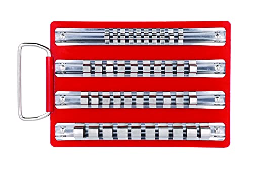 Laser 2789 Socket Rail Rack - Small, Red