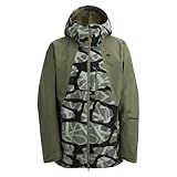 Burton メンズ リザーブ 2L ジャケット、グラフィティ迷彩/フォレストモス、M