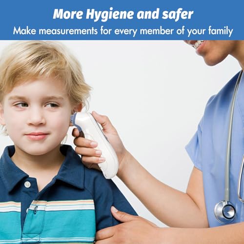 100 Stück Braun Fieberthermometer Schutzkappen,Ohrthermometer Ersatzschutzkappen Fieberthermometer Ohr für alle Braun Modelle Ohrthermometer und andere Arten von digitalen Thermometern