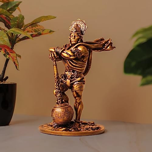 Image of Artarium Bahubali Hanuman Bajrangbali Statue Sankat Mochan Statue Balaji Murti Pavan Putra Idol for Car Dashboard Home /Office Decor (Bahubali Hanuman 7.50 Inch)