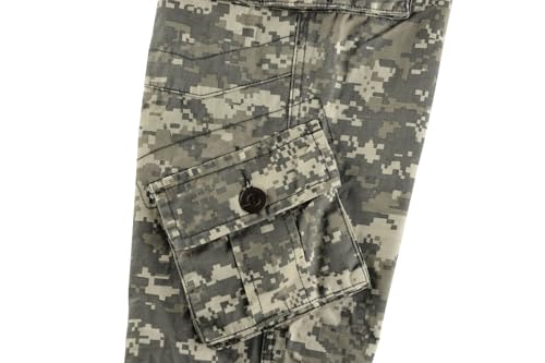 Casual Military Pants, Tactical Wild Army Combat Rip Stop Camo Cargo Work Pants Trousers with 8 Pockets4