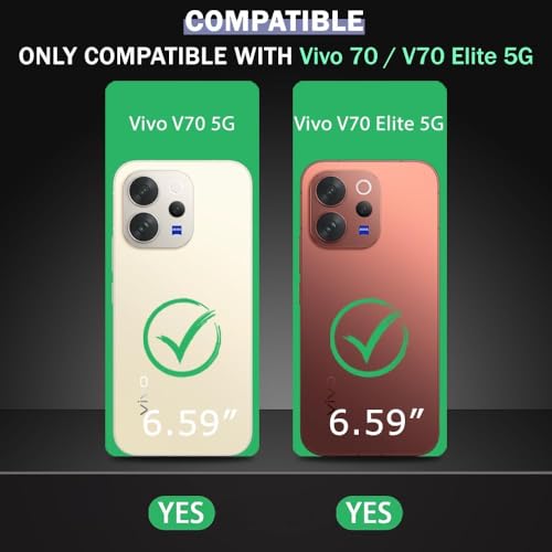 Image of TheGiftKart Crystal Clear Back Cover Case for Vivo V70 / V70 Elite 5G | 360 Degree Protection | Shock Proof Design | Transparent Back Cover Case for Vivo V70 / V70 Elite (PC & TPU, Transparent Bumper)