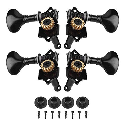 Ukulele Tuning Peg,Musical Instrument 4 Pieces Tuners Machine Heads For Ukulele Hawaii Guitar Accessory Diy,Black Or Silver.(Black) Ukulele Tuning Pegs #TOP7