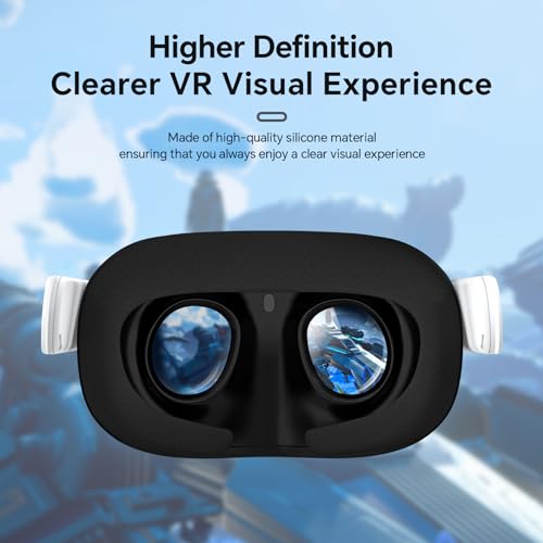 HiBloks Silicone Lens Protection Film for Meta Quest 3 Accessories, Dust Proof Cover for Oculus Quest 3,Upgraded Protects Lens from Sunlight, Scratches and Dust, Avoid Air Bubbles - Thumbnail 5