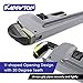 KARRYTON 10 Inch Aluminum Pipe Wrench, 1-5/8