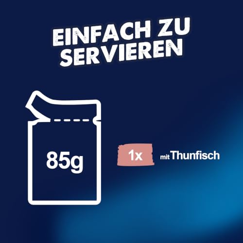 FELIX So gut wie es aussieht Nassfutter für Katzen mit Thunfisch, 26 x 85g