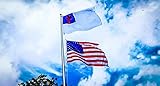 JumpingLight 12x18 12'x18' Wholesale Combo USA American & Christian Christ Flag Grommets - Quality Flags