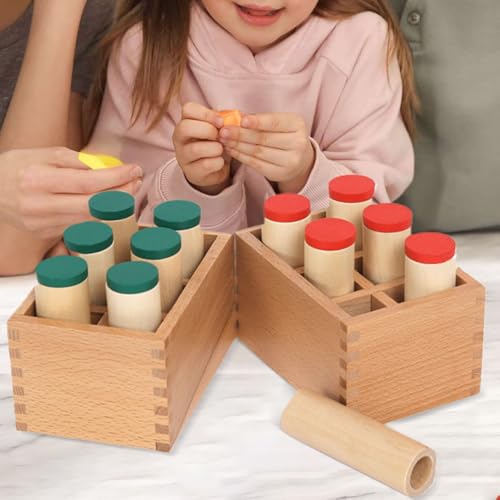 Boîte à sons Montessori pour développer l'acuité auditive et motricité fine