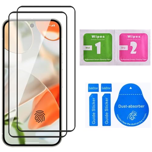Image of Premium Gorilla Tempered Glass Screen Protector Compatible with Google Pixel 9 / Pixel 9 Pro | Pack of 2 | Military-Grade 9H Hardness | Edge-to-Edge Full Coverage | Anti-Scratch
