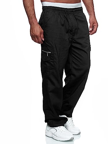 Wzikai Mens Cargo Pants Relaxed Fit Drawstring Joggers Sweatpants For Men Workout Casual Long Trousers Black Xxxl #TOP2
