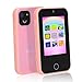 Produktbild Silvergear® Kinder Smartphone | Spielzeug Telefon mit Kamera & Lern-Apps | Handy Kinder ohne Internet | 5W Kinder Smartphone mit 600mAh Akku | Telefon Kinder Spielen | 101x63x11.3mm | Pink