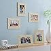 Wallniture Craft Picture Frames Collage Wall Decor 5x7 Photo Frame Set of 5 Unfinished Wood