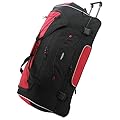 Travelers Club 36" ADVENTURE Travel Rolling Duffle Bag, Red