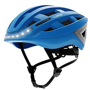 Lumos Kickstart Smart Helmet (Cobalt Blue) | Bike Accessories | Adult: Men, Women | Front and Rear LED Lights | Turn…