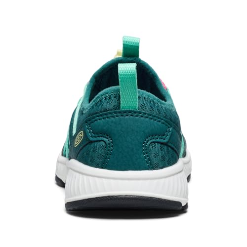 KEEN Unisex-Child Motozoa Comfortable Easy On Breathable Lightweight Athletic Sneakers, Mediterranea/Pink Lemonade, 10