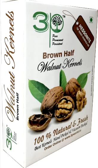 3P Kashmiri Tasty Brown Half Walnut Kernels 2Pc | Fresh Premium Natural Organic Akhrot Giri | Walnut dry fruit 100gm (B09SZKNVHR) Amazon Price History, Amazon Price Tracker