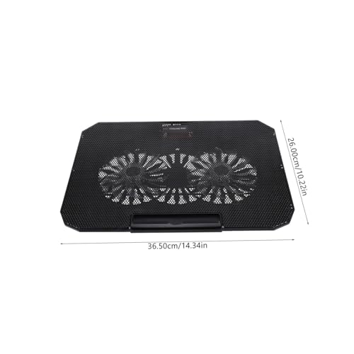 Base para notebook con dos ventiladores silenciosos y refrigeración miniatura 2