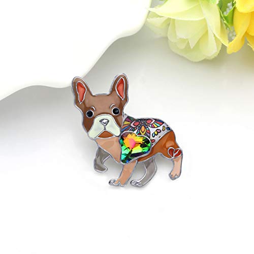 Pin de perro bulldog con esmalte resistente para personalizar chaquetas 2