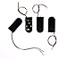 Mini Skater 2 x 3V CR2032 Spring Clip Black Plastic Button Cell Coin Battery Holder Case with 6 Inch Wire Lead ON-Off Switch.(Black,4 Pcs)