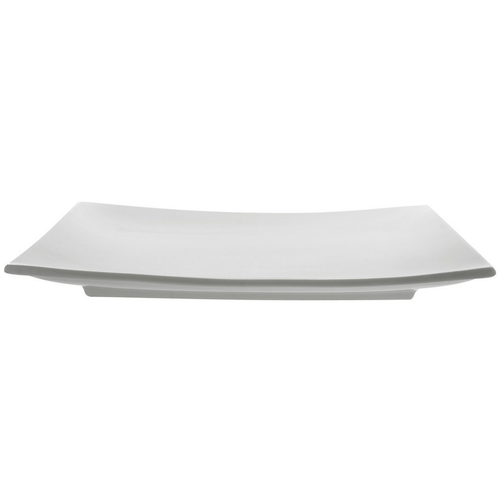 10 Strawberry Street WTR-13-11REC2 Whittier Rectangular Sushi Plate, Set of 2, White by 10 Strawberry Street
