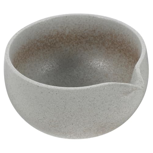 VOSAREA Matcha Bowl with Spout Japanese Style Drinkware for Tea Ceremony for Home Use and Gatherings Handmade Unique Design