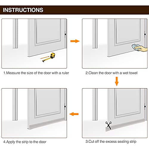 RATEL Adesivo sotto la porta Sweep Spogliarellista...