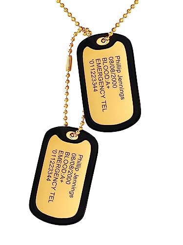 Custom4U Gold Plated Dog Tags