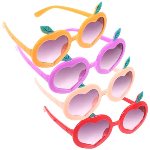 KESYOO 4pcs Shaped Decorative Sunglasses for UV Protection Cartoon Eyeglasses Fun Party Favors and Frames for Birthday Celebrations and