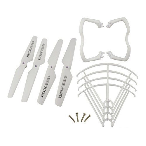 sea jump Landing Skid+Blade Propeller+Propeller Protectors Spare Set for Syma X5 X5C X5C-1 Quadcopter Mar14