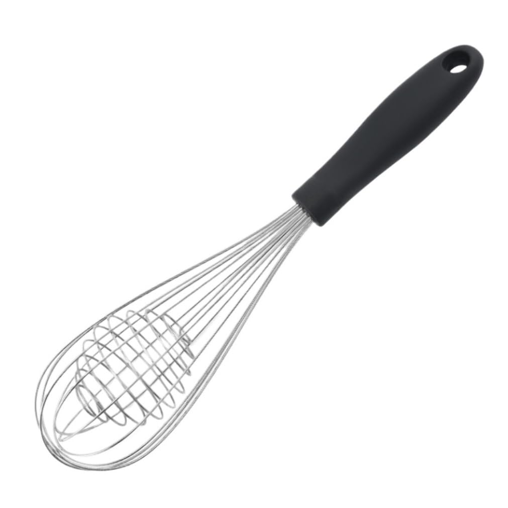 Batidor Varillas Cocina Mango con Batidor De Alambre Enrollado, Mezclador De Cocina Comercial For El Hogar, Herramienta For Hornear Pasteles Barillas Batir Batidor De Huevo(7.2x30cm)