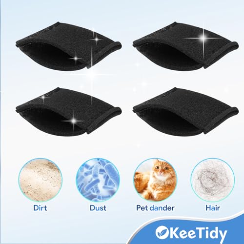 Image of Foam Tank Filter Compatible with Hoover Steam Vacuum Cleaner F5800 Series F5825, F5805, F5851, F5855, F5859, F5837-900, Part #38762014 440007364, 4 Pack