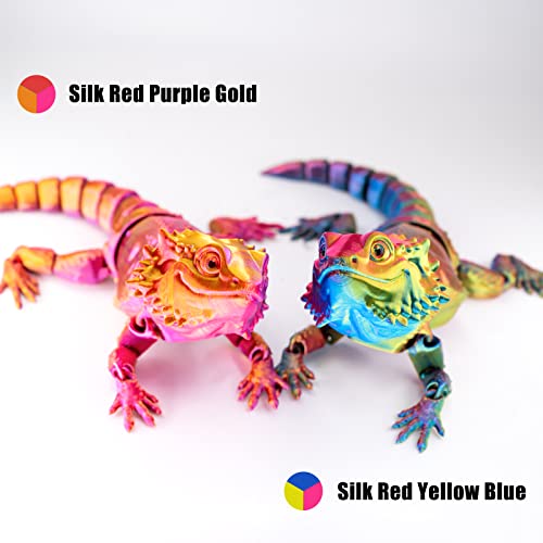 Image of 3D Printer Filament PLA, 3 in 1 Rainbow PLA Filament 1.75mm + /-0.02mm, High-Speed Printing Silk PLA Tri Color Filament, Fit to AMS, Coextrusion 3D Filament Bundle 200g x 4 Spools
