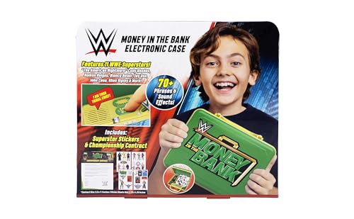 image for eKids WWE Money in The Bank Electronic Case for Kids, Money Box Includ
