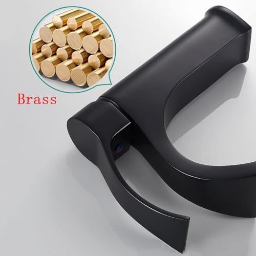 Grifos para lavabo de agua fría y caliente con diseño moderno en cascada para el baño 3
