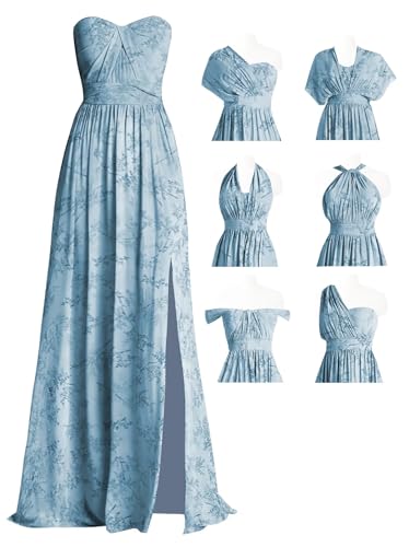MYDRESS Convertible Floral Blue Dress