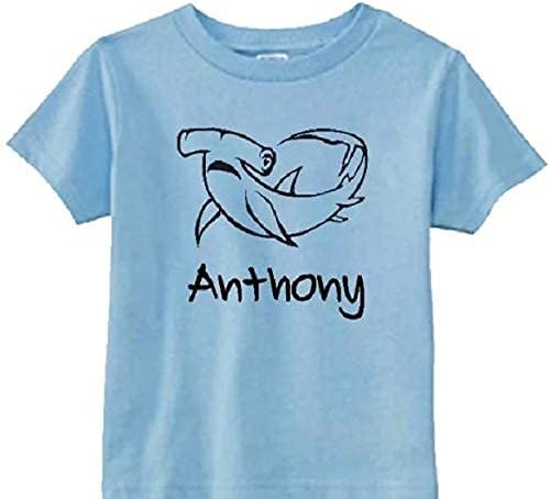 Personalized Hammerhead Shark Shirt Toddler Boys Girls Youth | Custom Name t- shirt