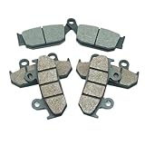 de plaquettes de frein avant et arrière compatibles avec Africa Twin RD04 XRV750 XRV 750 1990 1991 1992 1993(Front and Rear Set)