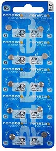 Renata 10 Watch batteries: 379 (Sr521Sw).