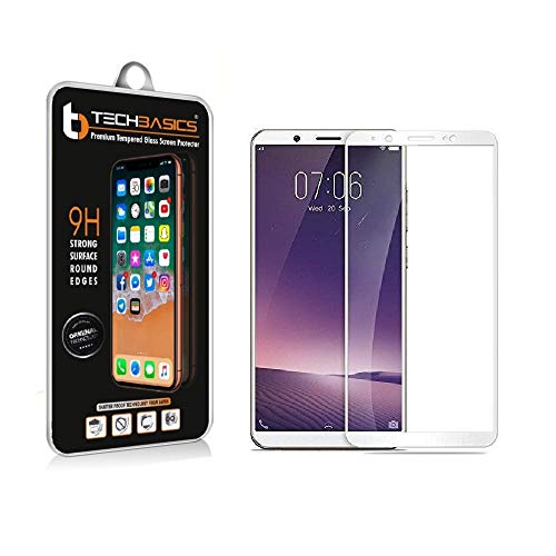 TechBasics TBTG5DVIVV7WHT 5D Tempered Glass for Vivo V7 (White) Deal