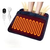 Calentador eléctrico de pies y almohadilla térmica 2 en 1, almohadilla