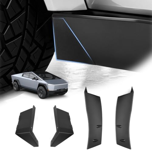 Image of Autorder Mud Flaps Delete 2024-2026 Tesla Cybertruck Accessories All-Weather Splash Guards Delete Protect Paint Mudflap No Drilling Required Mud Guard Set 4PCS
