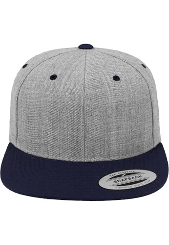 Flexfit Unisex Mesh Trucker Mütze, Heather Grey/Navy,S/M